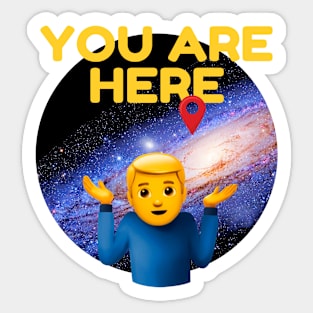 You are here: Milky Way galaxy Sticker